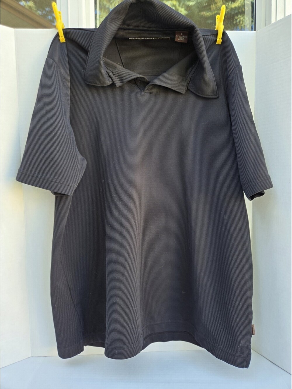 Perry Ellis Men's Polo Shirt - Black, Size S